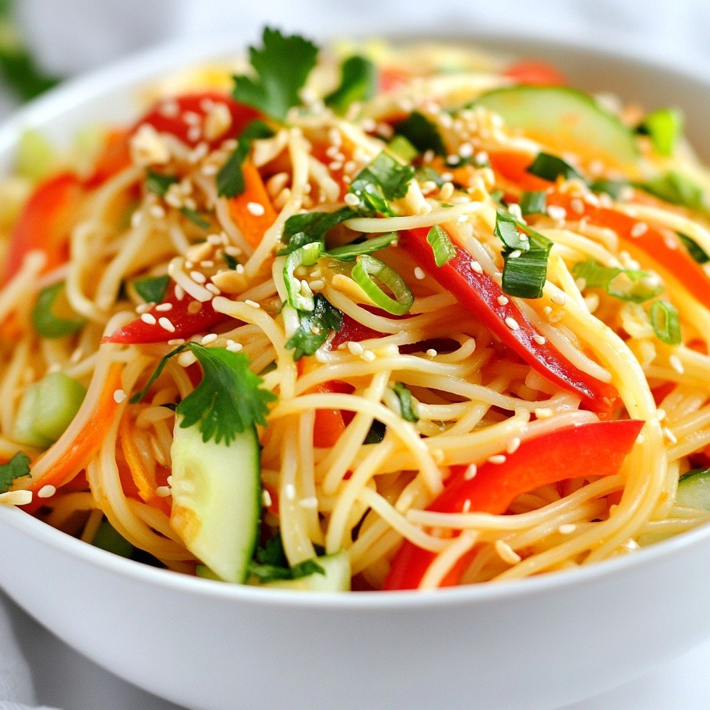 Spicy Sesame Noodle Salad Quick and Flavorful Dish