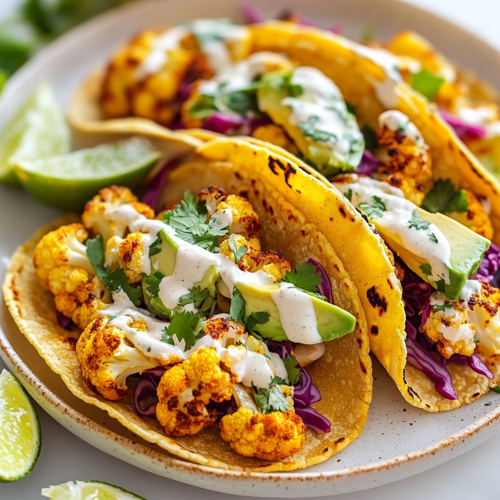 Roasted Cauliflower Tacos Flavorful and Simple Meal