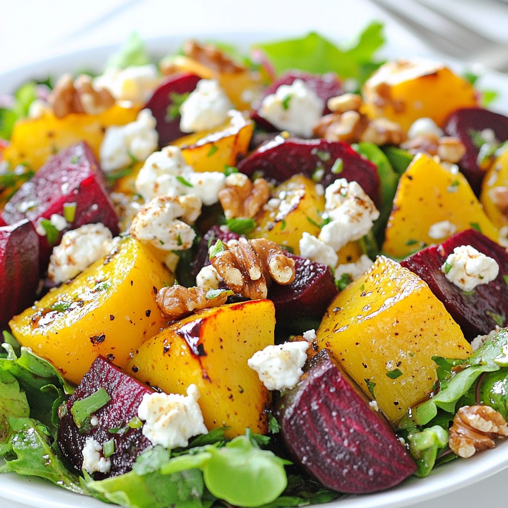 Roasted Beet Goat Cheese Salad Fresh and Flavorful Dish