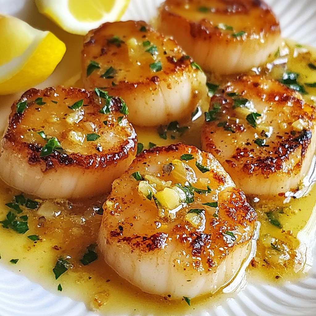 Lemon Garlic Butter Scallops Savory and Simple Dish