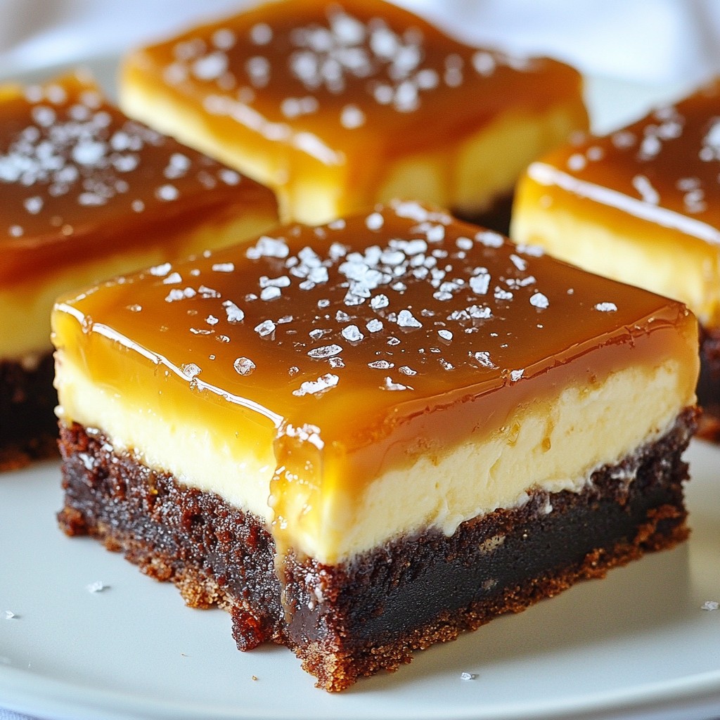 Caramel Brownie Cheesecake Bars Delightful Layered Treat