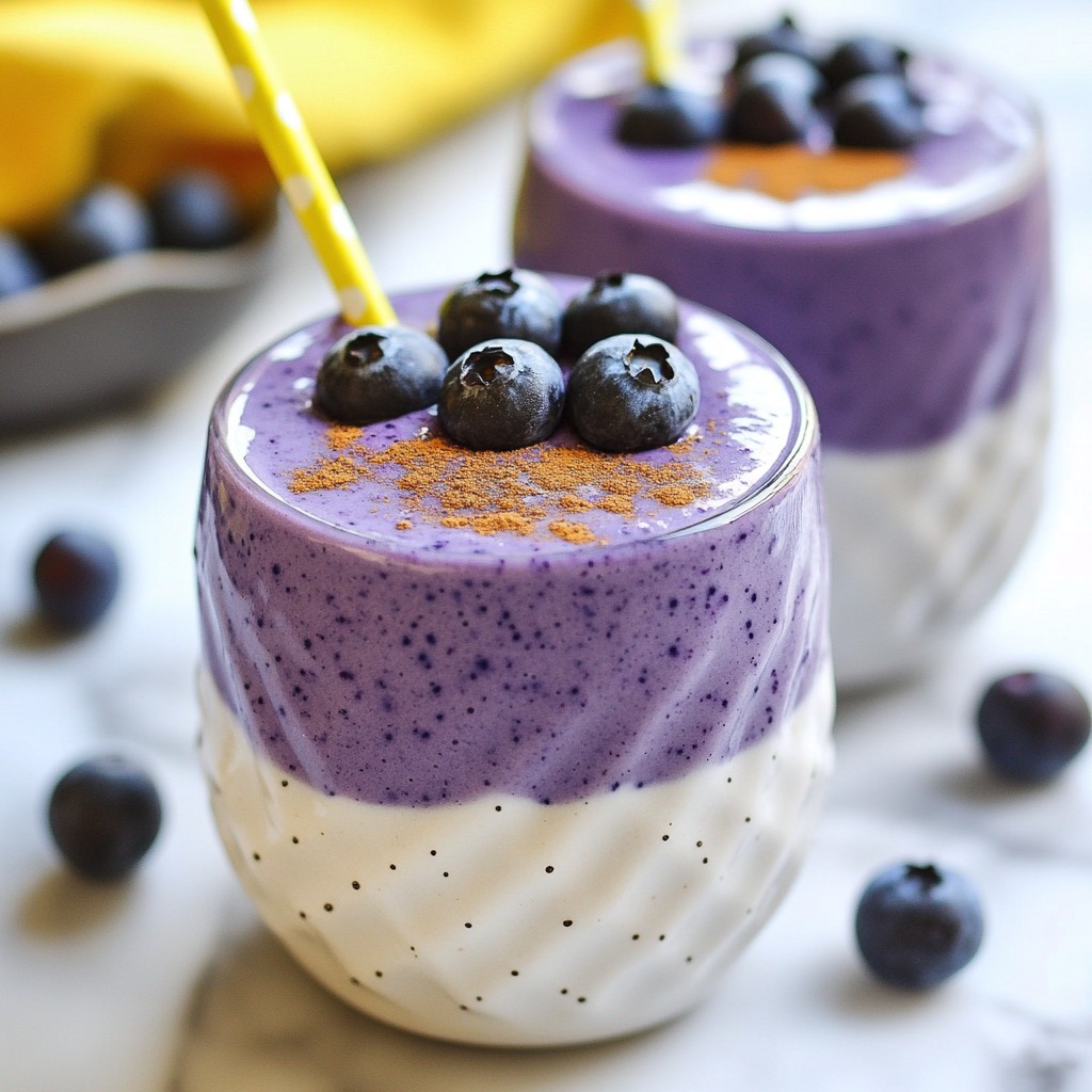 Blueberry Cheesecake Smoothie Creamy and Refreshing Drink