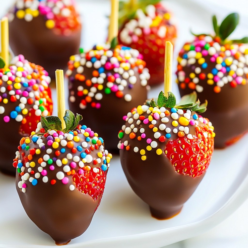 Chocolate Dipped Strawberry Pops Easy and Delicious Treat