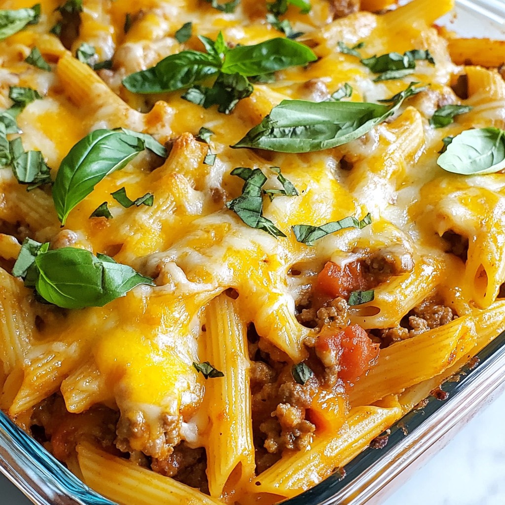 Cheesy Beef and Tomato Pasta Bake Easy Family Meal