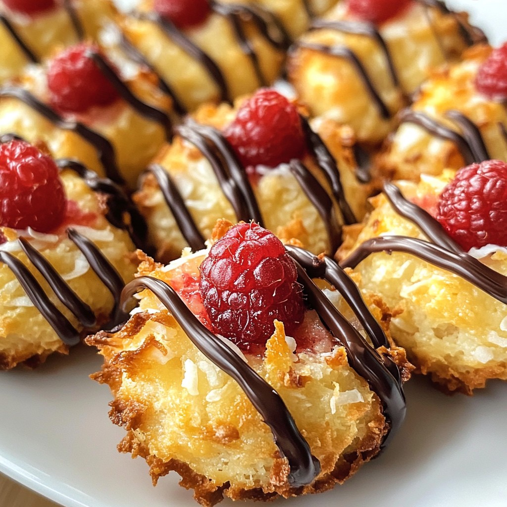 Raspberry Coconut Macaroons Simple and Tasty Treat