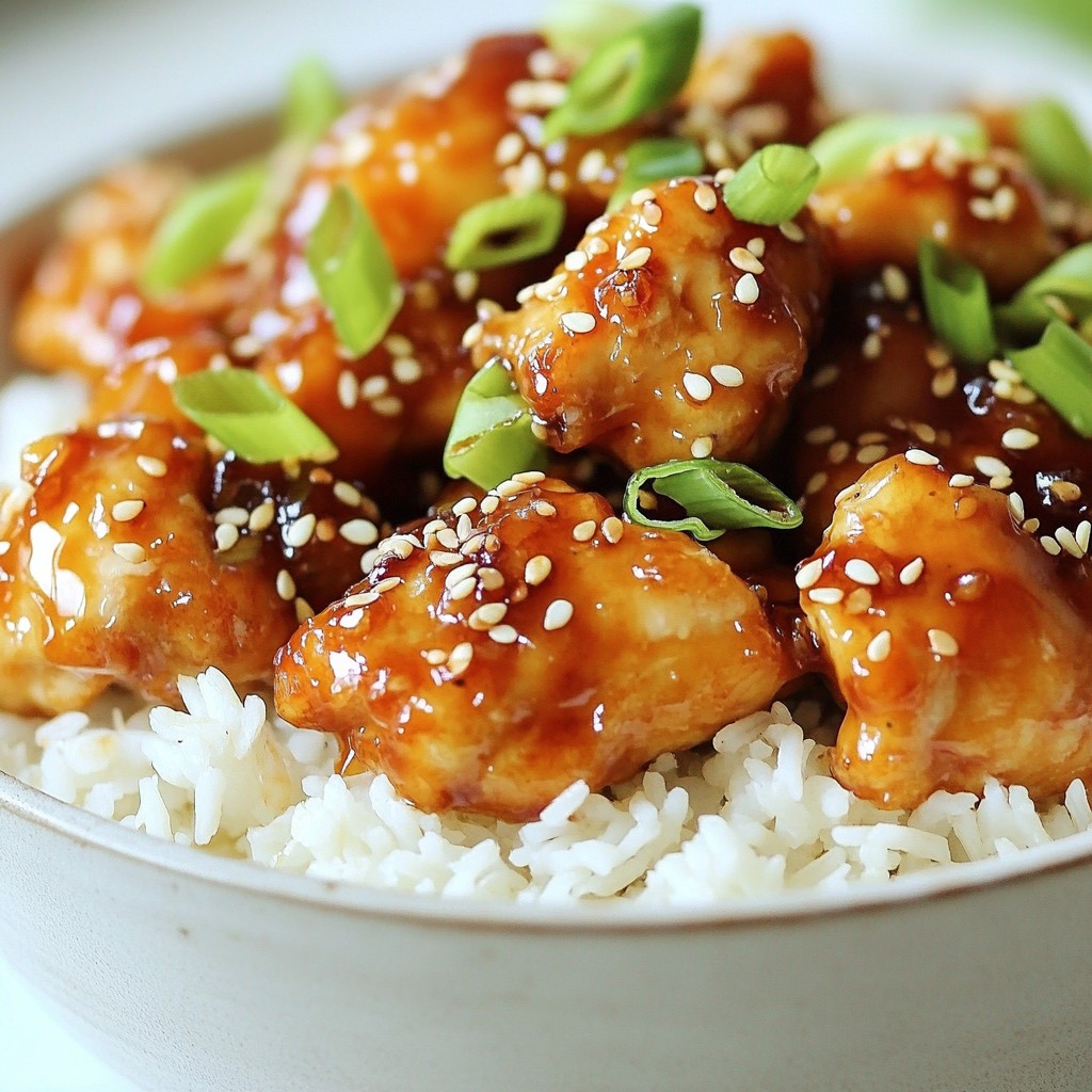 Honey Garlic Sesame Chicken Tasty Dinner Delight