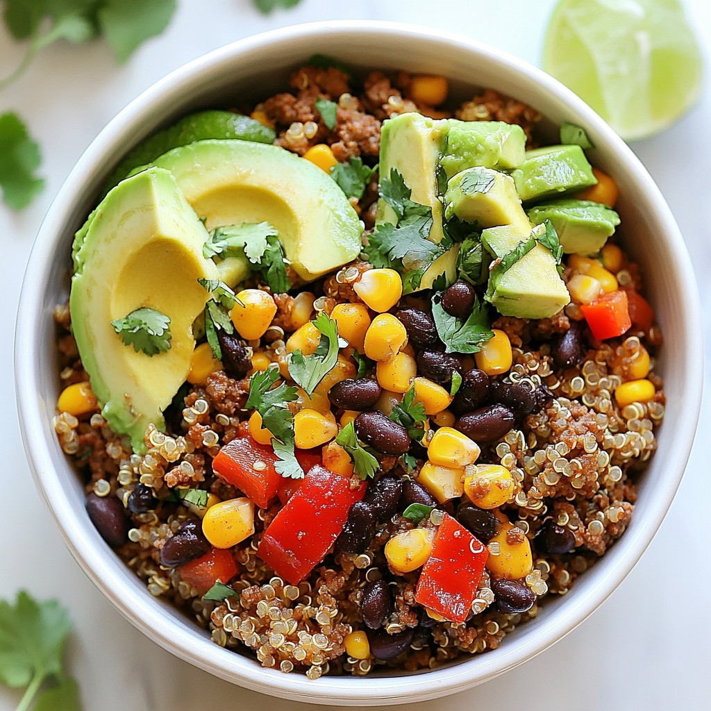Hearty Ground Beef and Quinoa Bowl Tasty Weeknight Meal