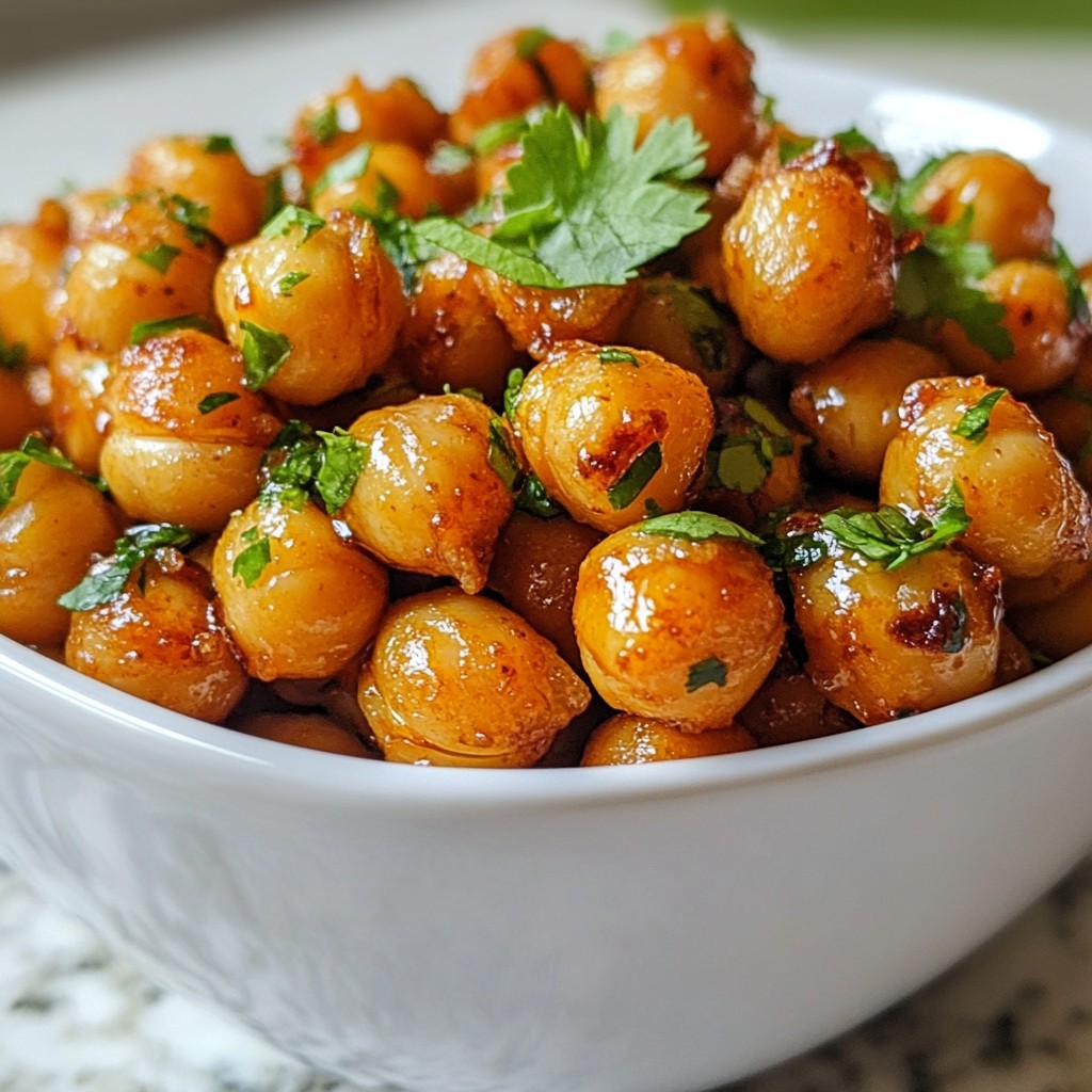 Sriracha Lime Roasted Chickpeas Flavorful Snack Boost