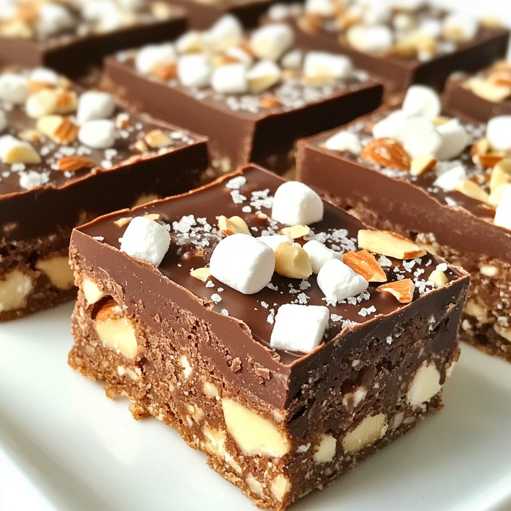 Chocolate Marshmallow Rocky Road Delightful Treat