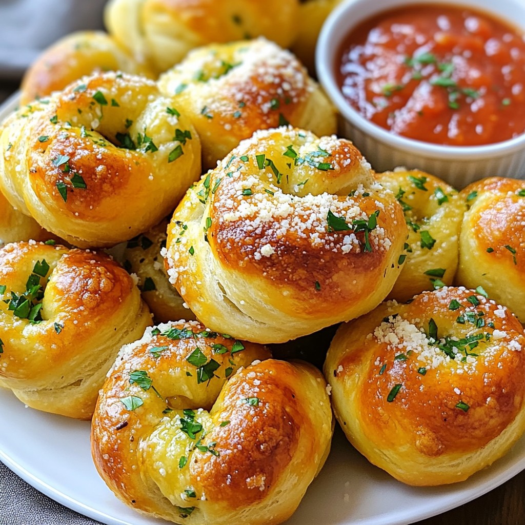 Garlic Butter Parmesan Knots Irresistible Snack Idea