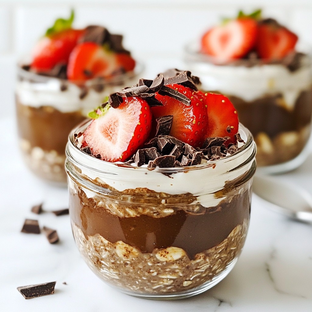 Chocolate Strawberry Overnight Oats Easy and Delicious