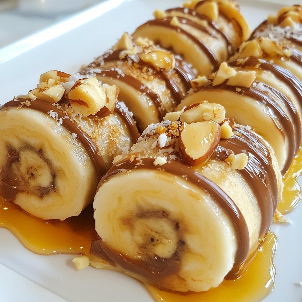 Nutella Banana Sushi Fun and Easy Treat Recipe