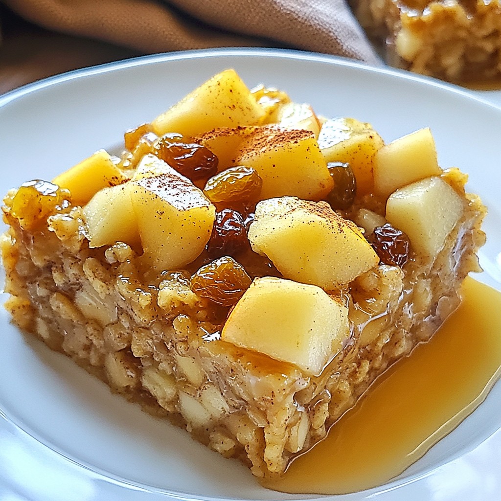 Satisfying Apple Cinnamon Baked Oatmeal Recipe