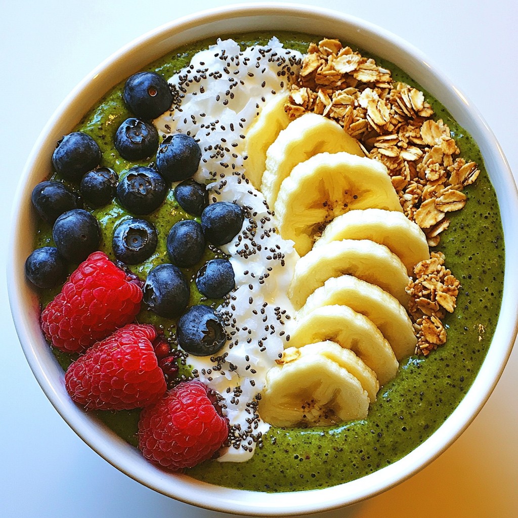Berry Spinach Smoothie Bowl Energizing and Nutritious