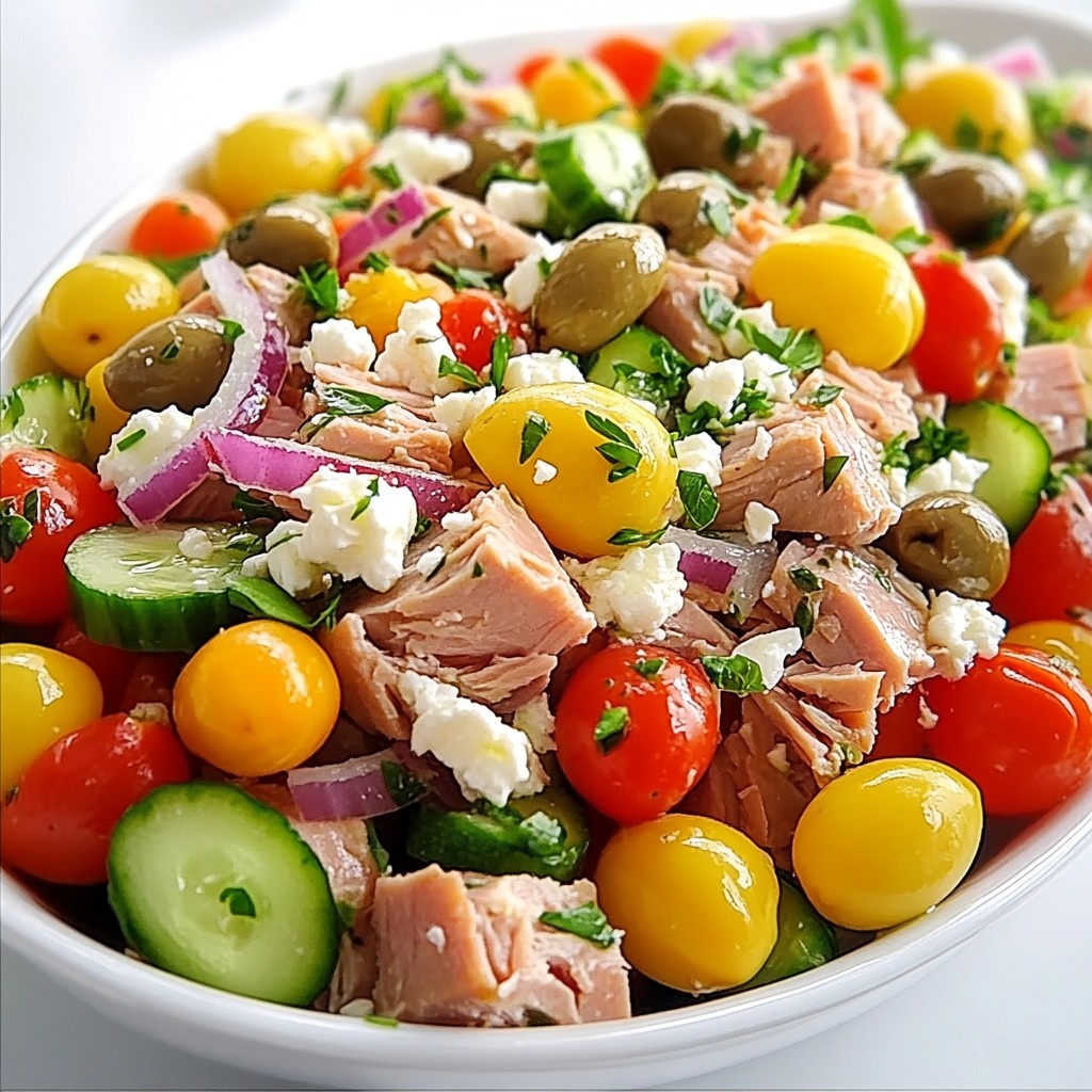 Mediterranean Tuna Salad Fresh and Flavorful Delight