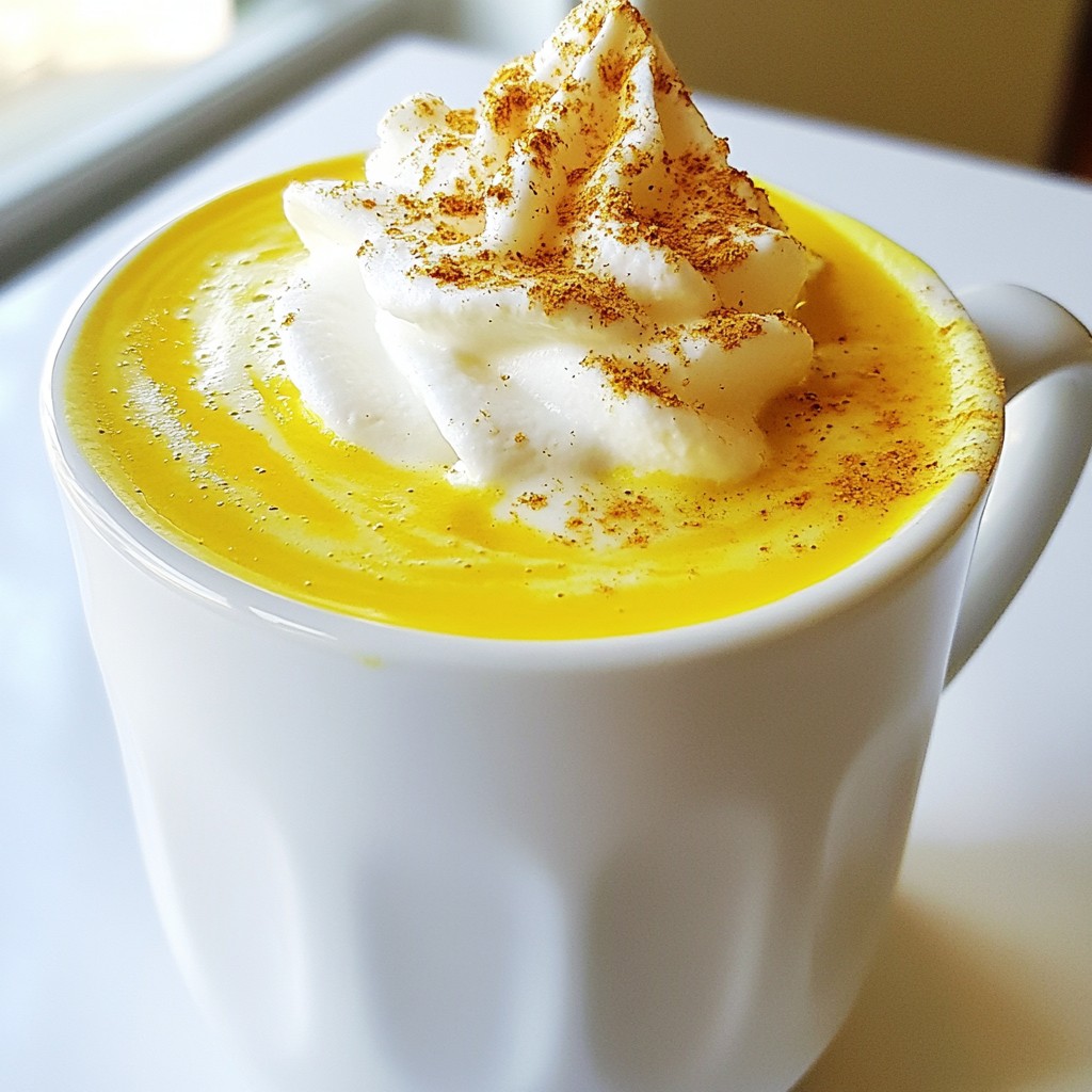 Turmeric Golden Milk Latte Creamy and Nourishing Option