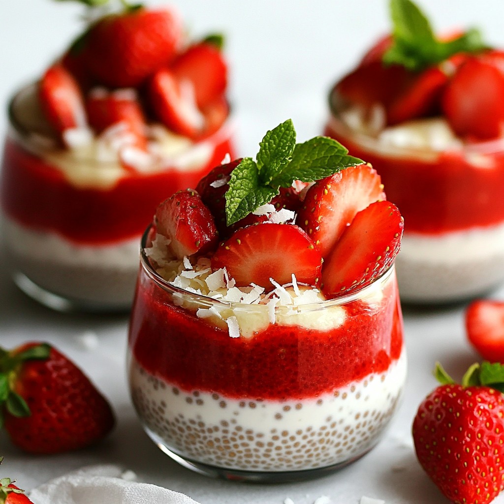 Strawberry Coconut Chia Pudding Delicious and Easy Recipe