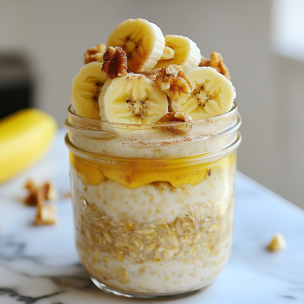 Banana Bread Overnight Oats Delightfully Simple Recipe