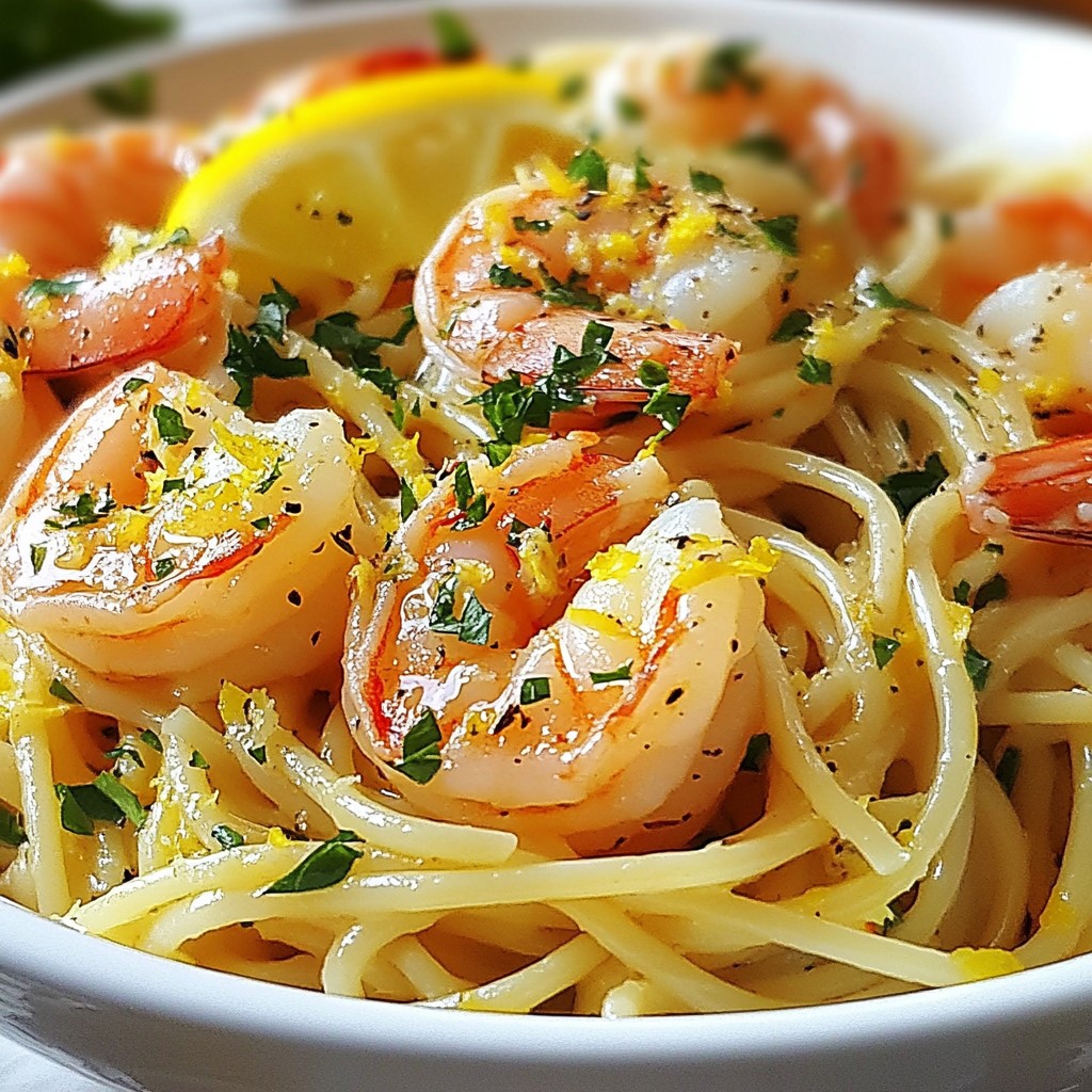 Lemon Butter Garlic Shrimp Pasta Delightful and Simple