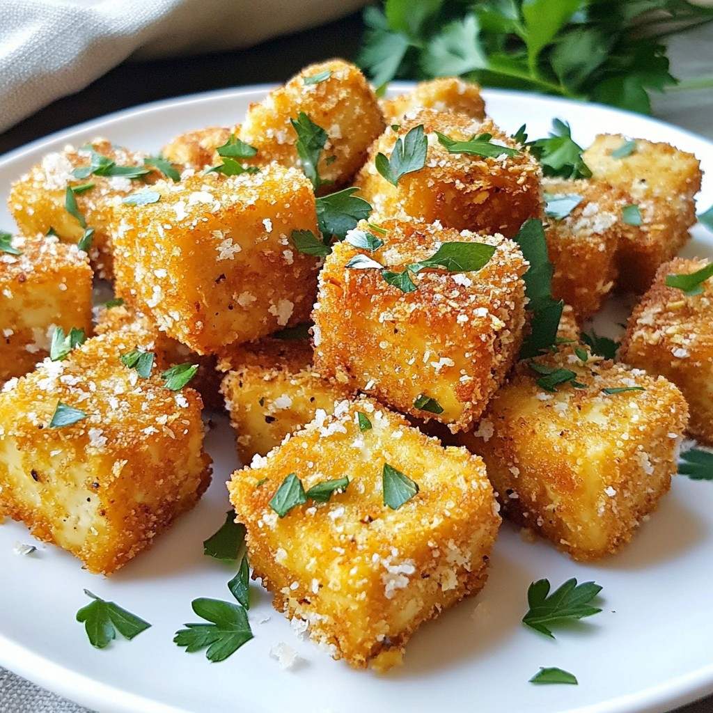 Crispy Garlic Tofu Nuggets Flavorful Vegan Delight