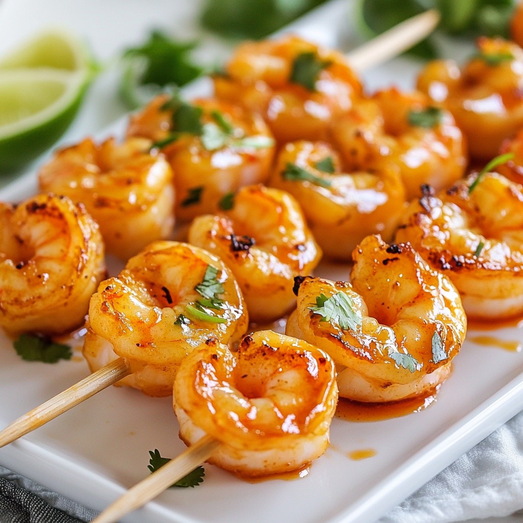 Sriracha Honey Shrimp Skewers Bold and Flavorful Treat