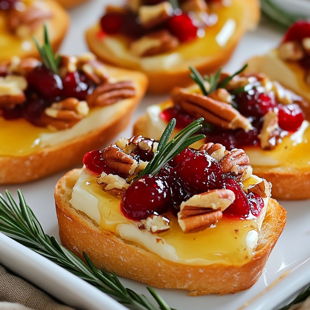 Cranberry Brie Crostini Flavorful Festive Bite