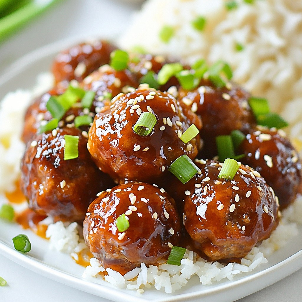 Honey Garlic Baked Meatballs Flavorful and Simple Recipe
