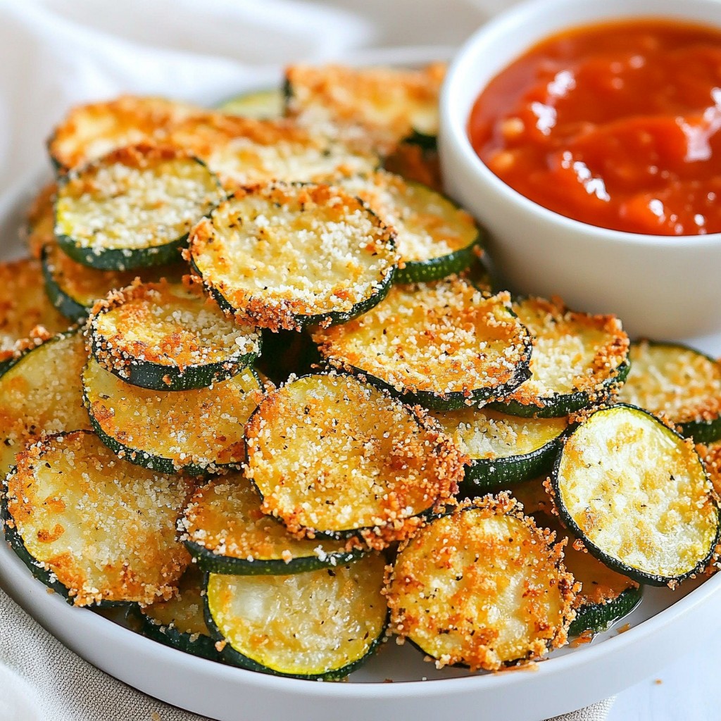 Crispy Parmesan Zucchini Chips Easy Homemade Snack