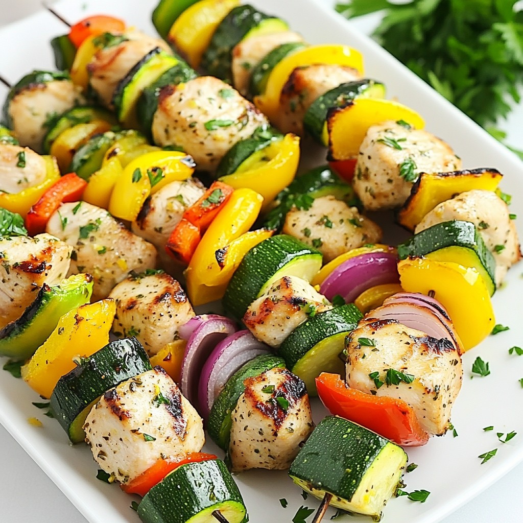 Lemon Herb Grilled Chicken Kabobs Flavorful and Easy