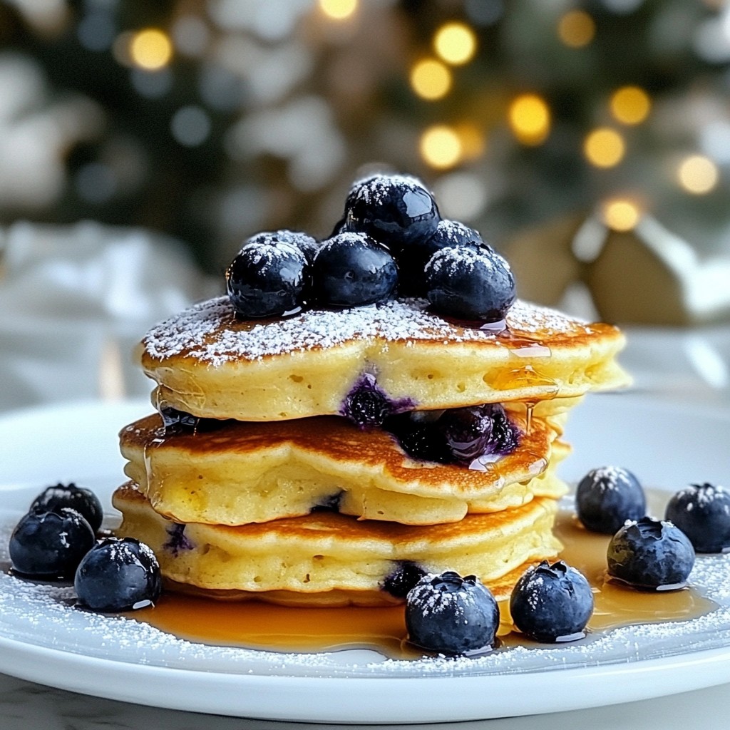 Blueberry Cheesecake Pancakes Delicious Breakfast Treat