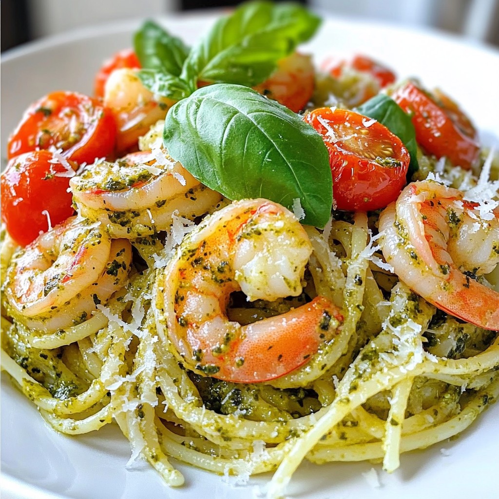 Pesto Shrimp Pasta Quick and Tasty Weeknight Dish