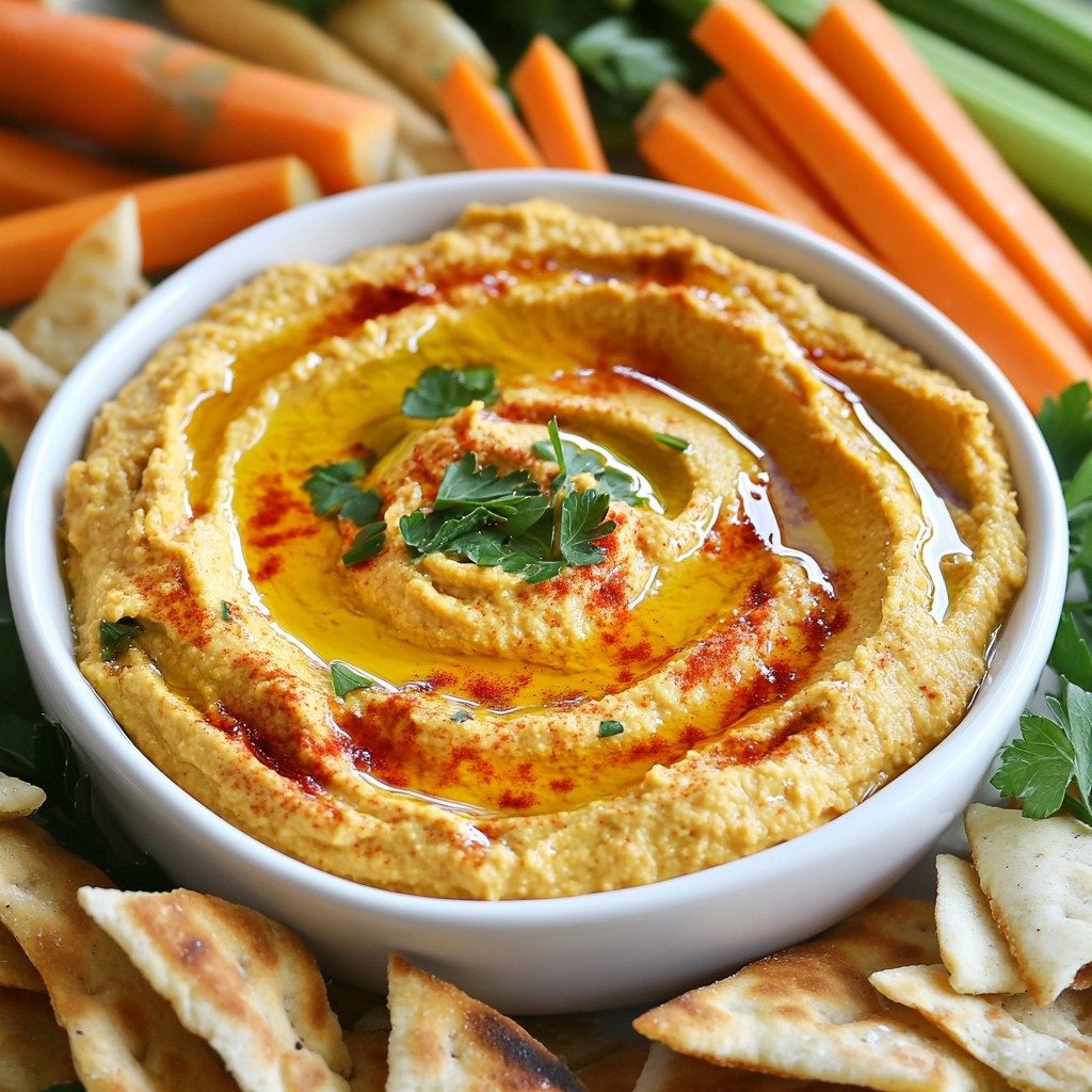Roasted Red Pepper Hummus Simple and Flavorful Recipe
