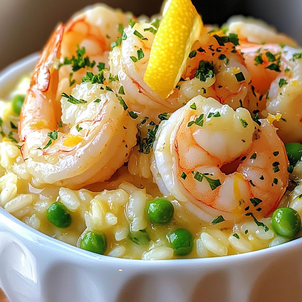 Garlic Butter Shrimp Risotto Creamy and Flavorful Dish