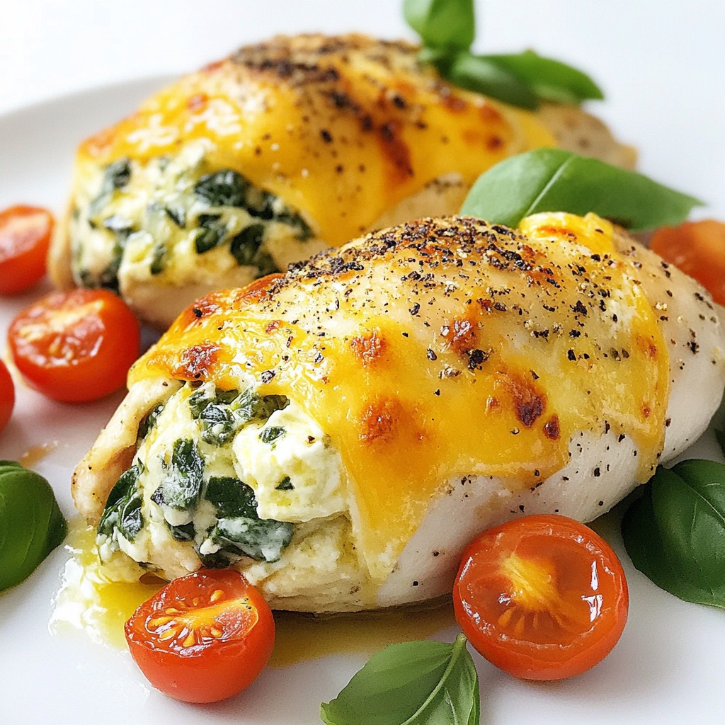 Cheesy Spinach Stuffed Chicken Savory and Simple Dish