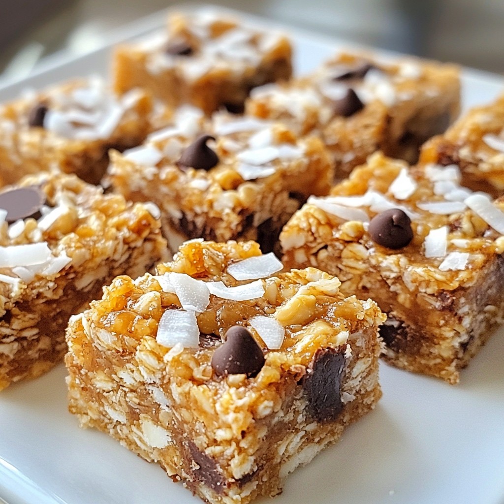 Coconut Chocolate Energy Bars Healthy and Tasty Snack
