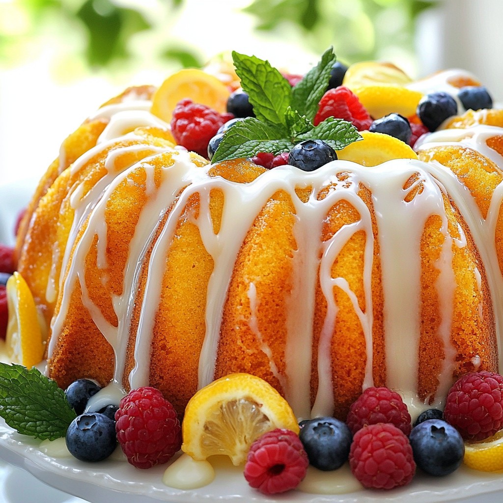 Triple Berry Lemon Bundt Cake Delicious and Easy Recipe