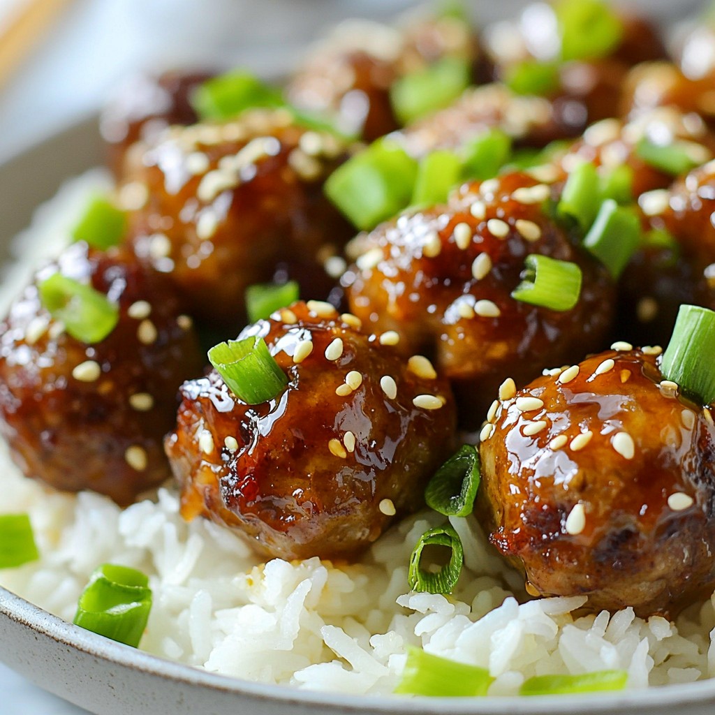 Honey Garlic Glazed Meatballs Easy Weeknight Recipe