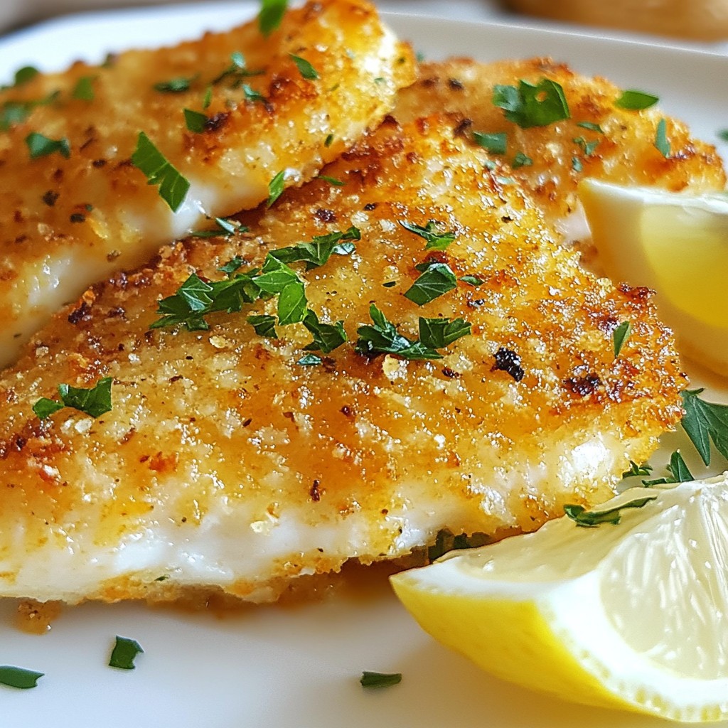 Crispy Parmesan Crusted Tilapia Tasty Dinner Delight