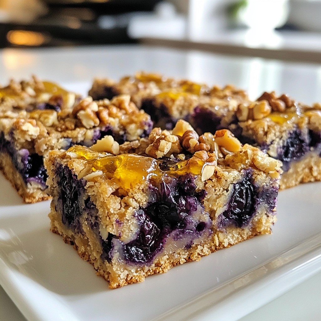 Blueberry Oatmeal Breakfast Bars Tasty and Nutritious