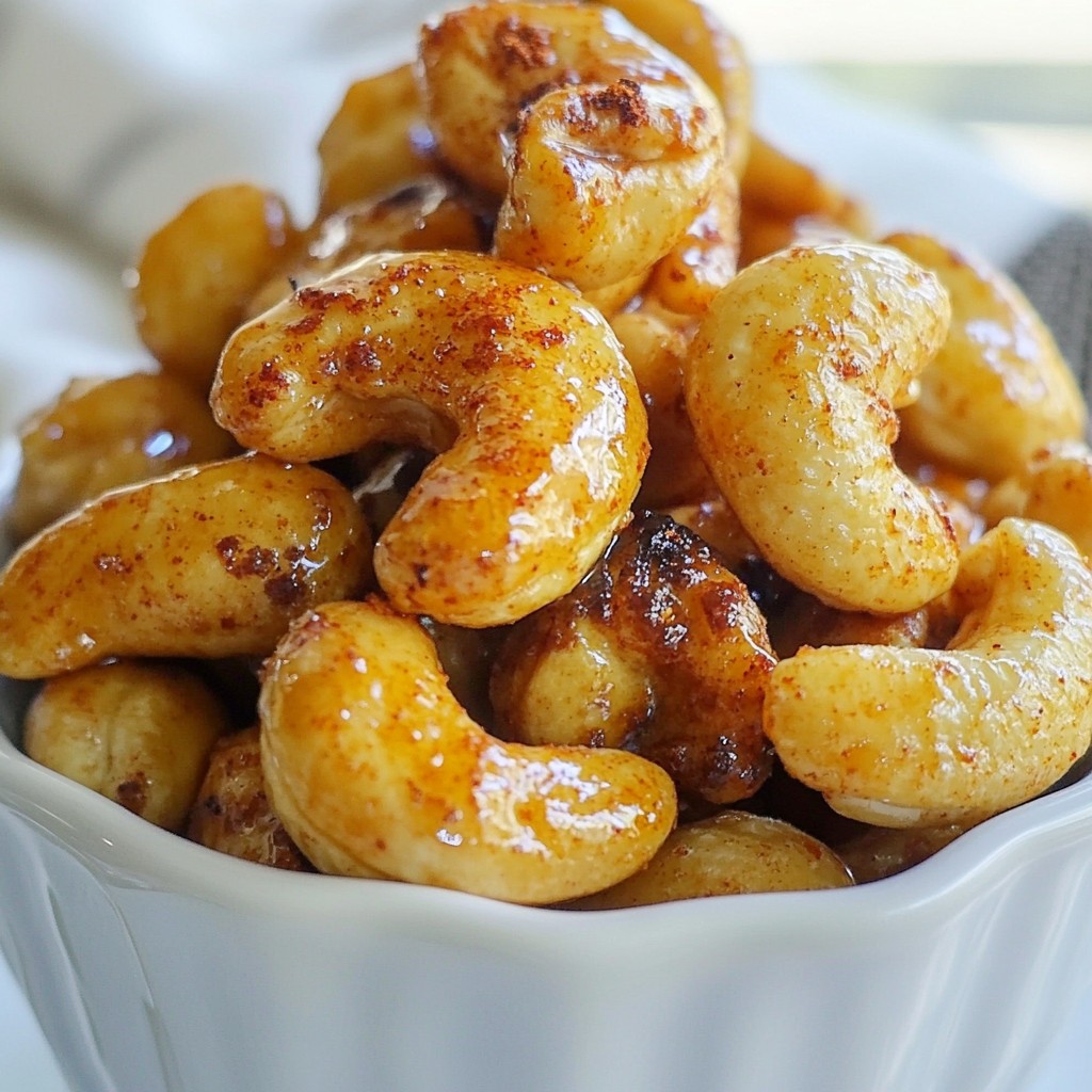 Sriracha Honey Roasted Cashews Flavorful Crunchy Snack