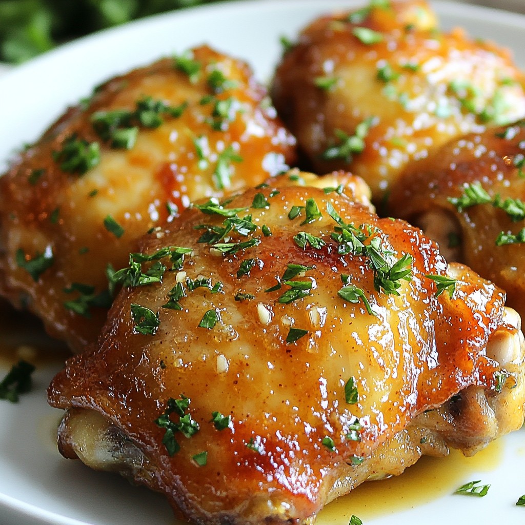 Brown Sugar Garlic Chicken Thighs Savory and Juicy