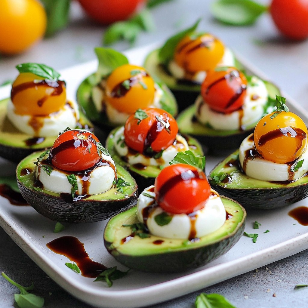 Caprese Stuffed Avocados Tasty and Simple Delight