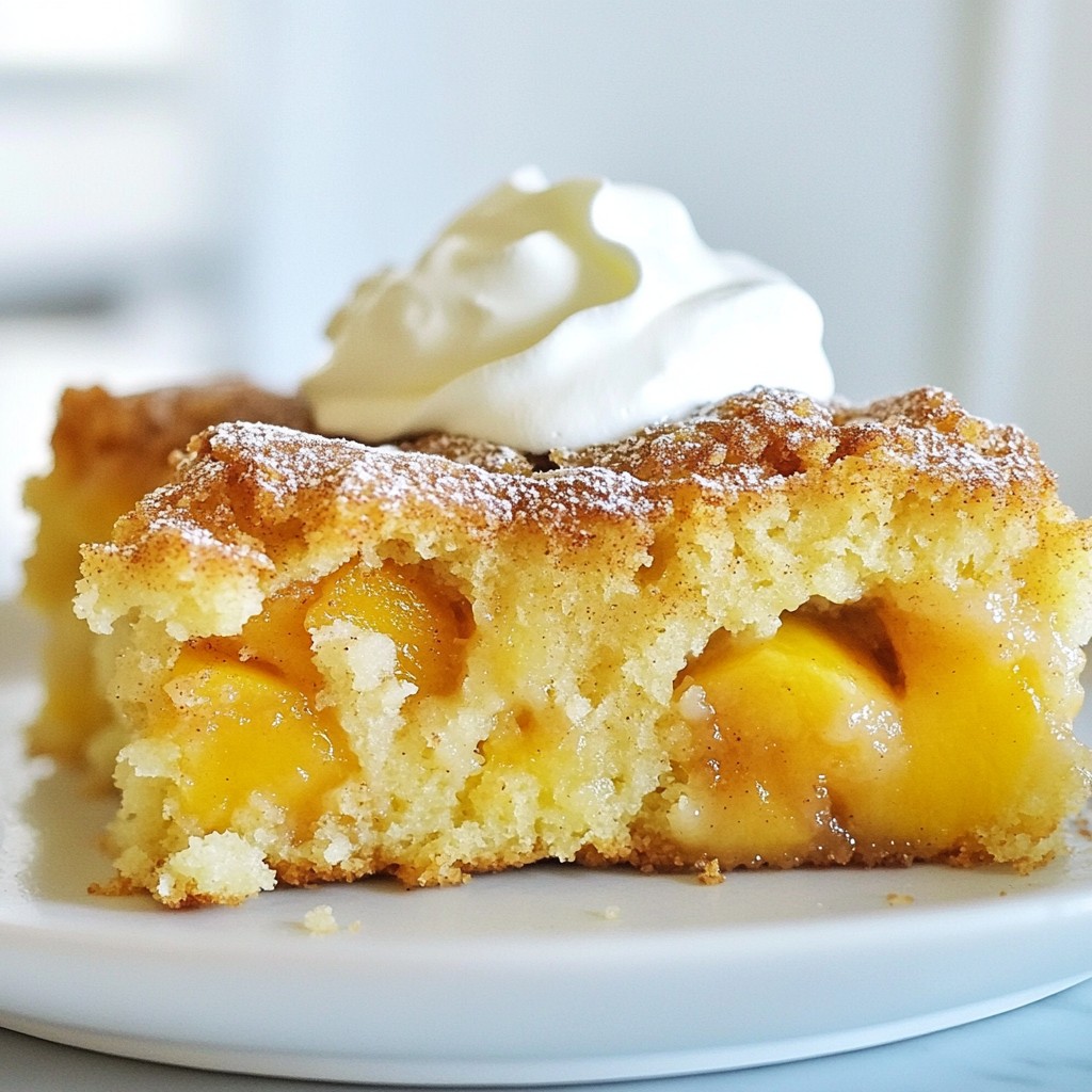 Peach Cobbler Pound Cake Delightful Dessert Recipe