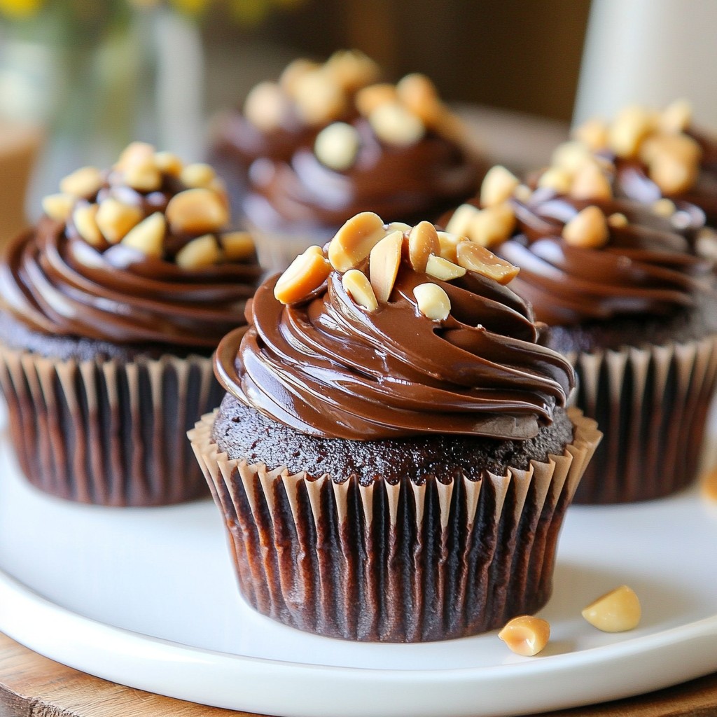 Chocolate Peanut Butter Cupcakes Rich and Fluffy Treat