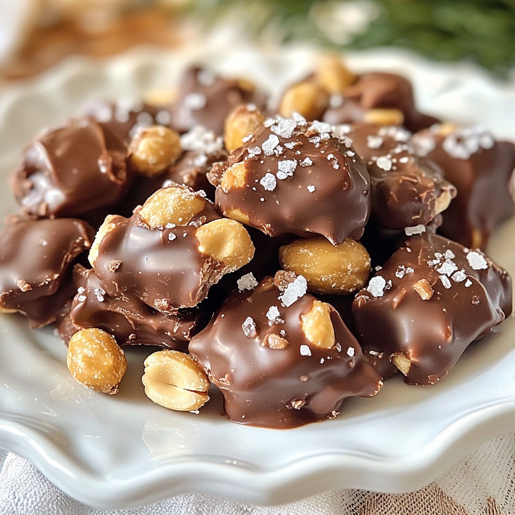 Chocolate Covered Peanut Clusters Easy and Tasty Treat