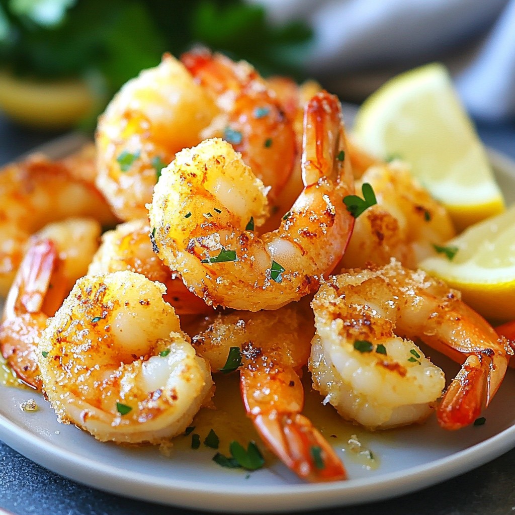 Garlic Parmesan Air Fryer Shrimp Flavorful Delight