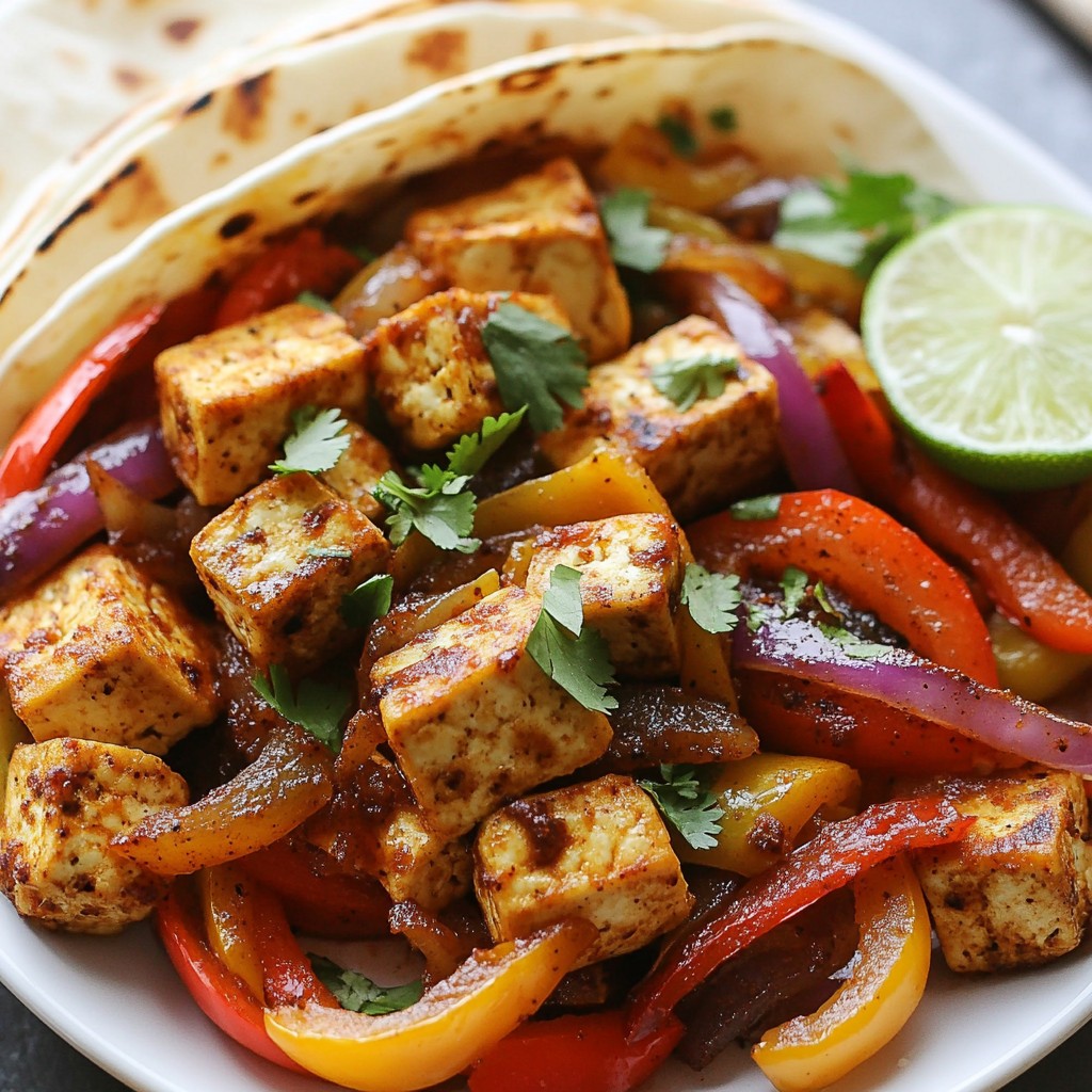Crispy Tofu Fajitas Flavorful and Easy Sheet Pan Meal