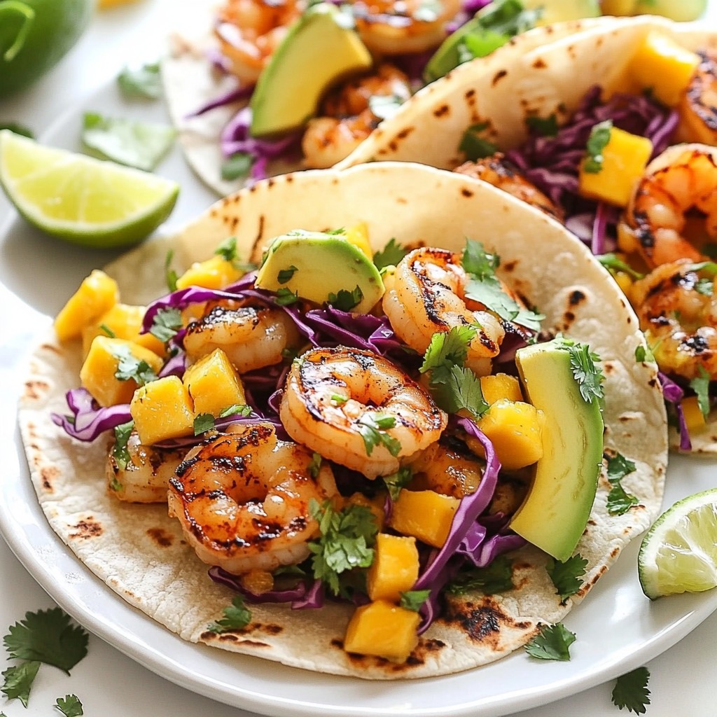 Mouthwatering Mango Lime Grilled Shrimp Tacos