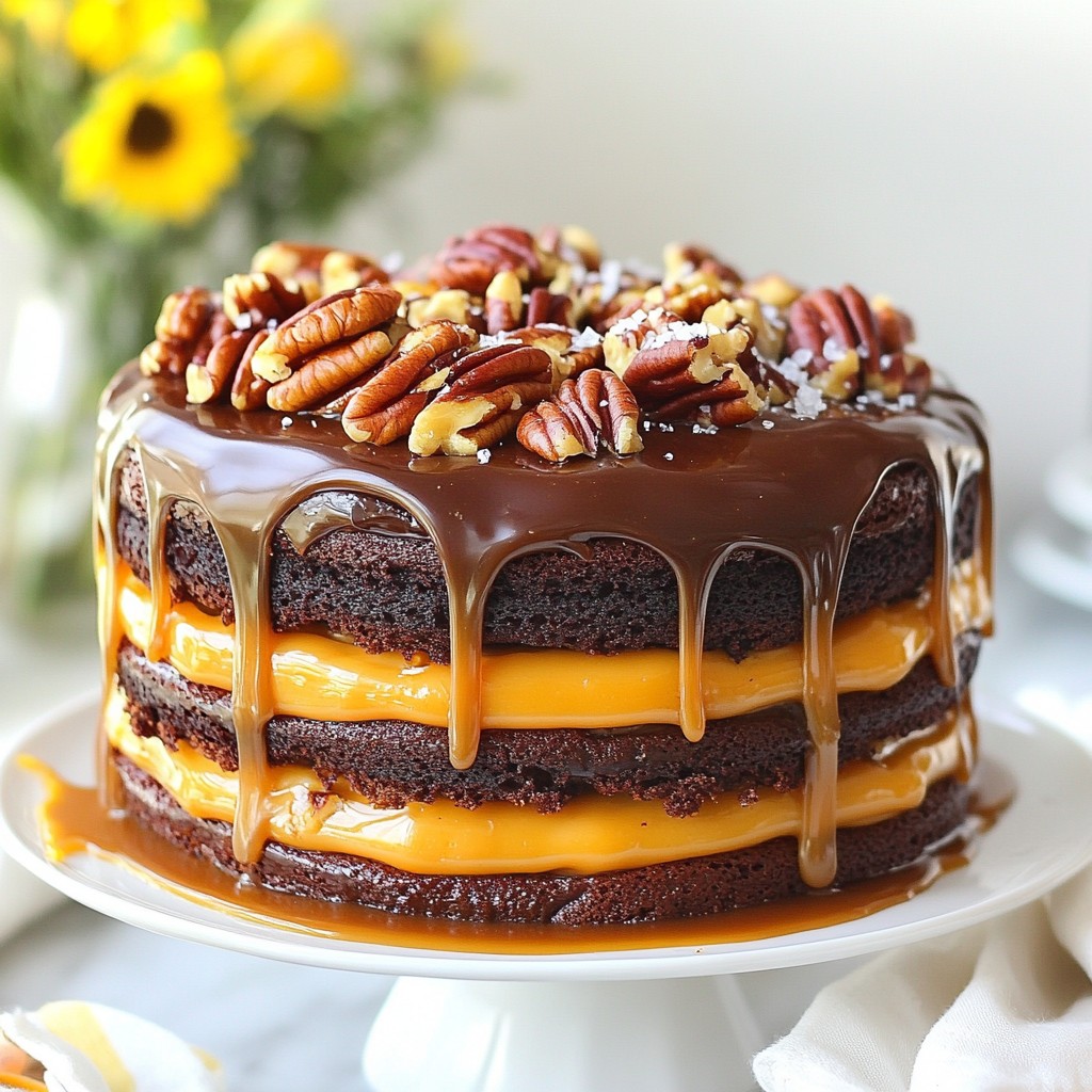 Chocolate Caramel Turtle Cake Rich and Irresistible Treat