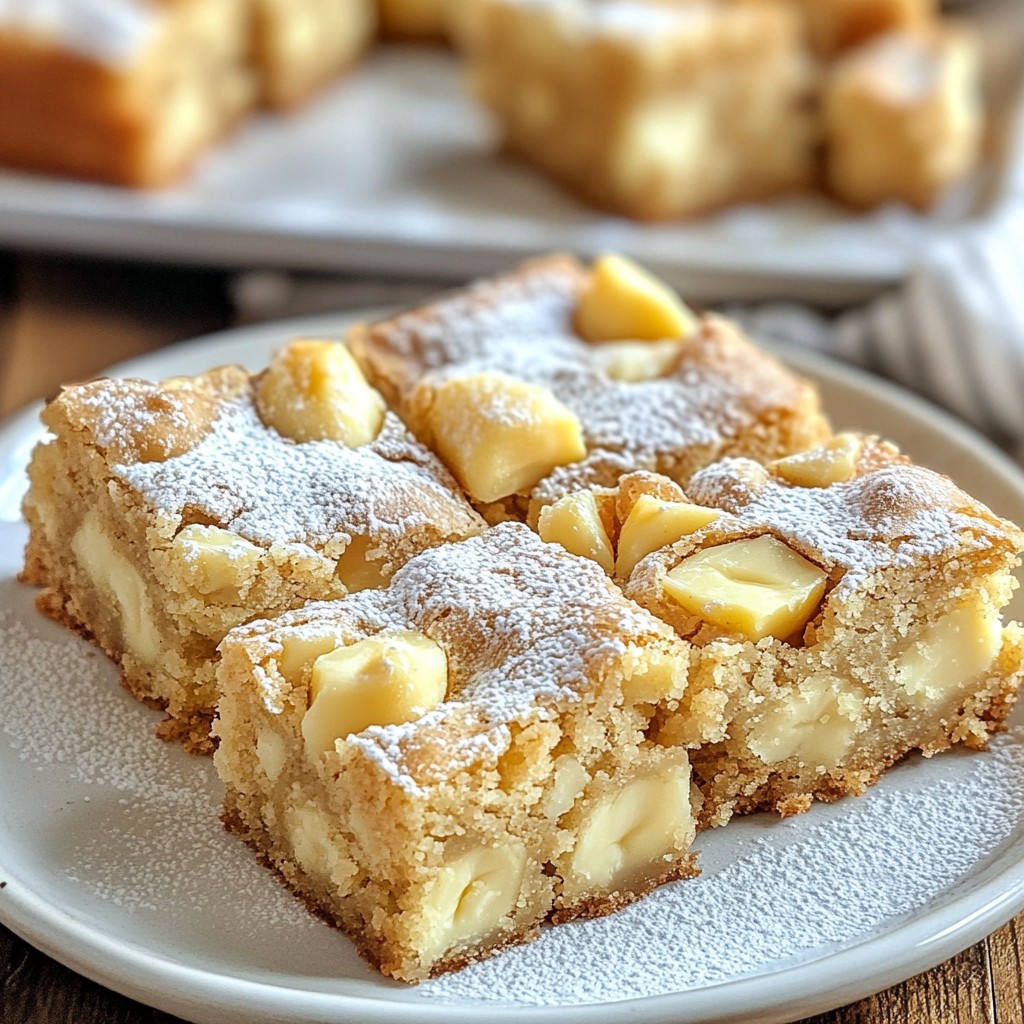 White Chocolate Macadamia Blondies Delightful Treat